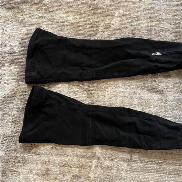 Dolce Vita Black Suede Over The Knee Boots, Size 8 - Picture 6 of 12